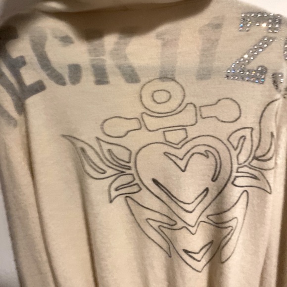 NWOT Vintage Great China wall cream limited edition  cashmere zip up  sweater - Picture 6 of 8